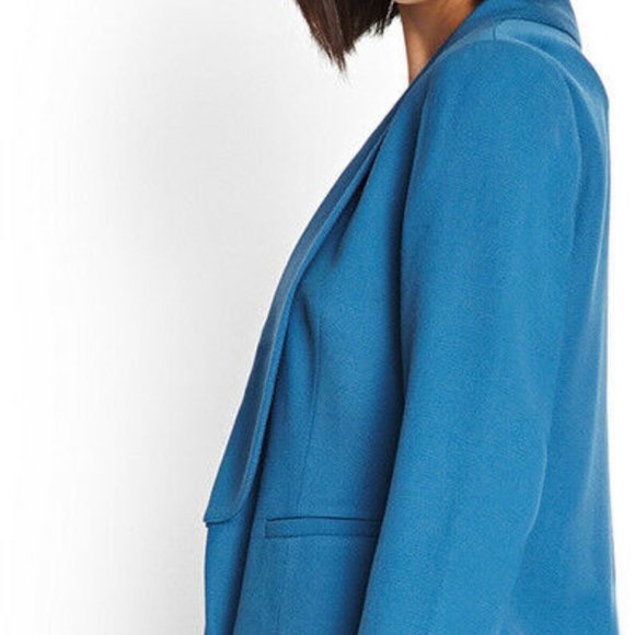 Forever 21 CONTEMPORARY Textured Woven Blazer Teal - Picture 2 of 4